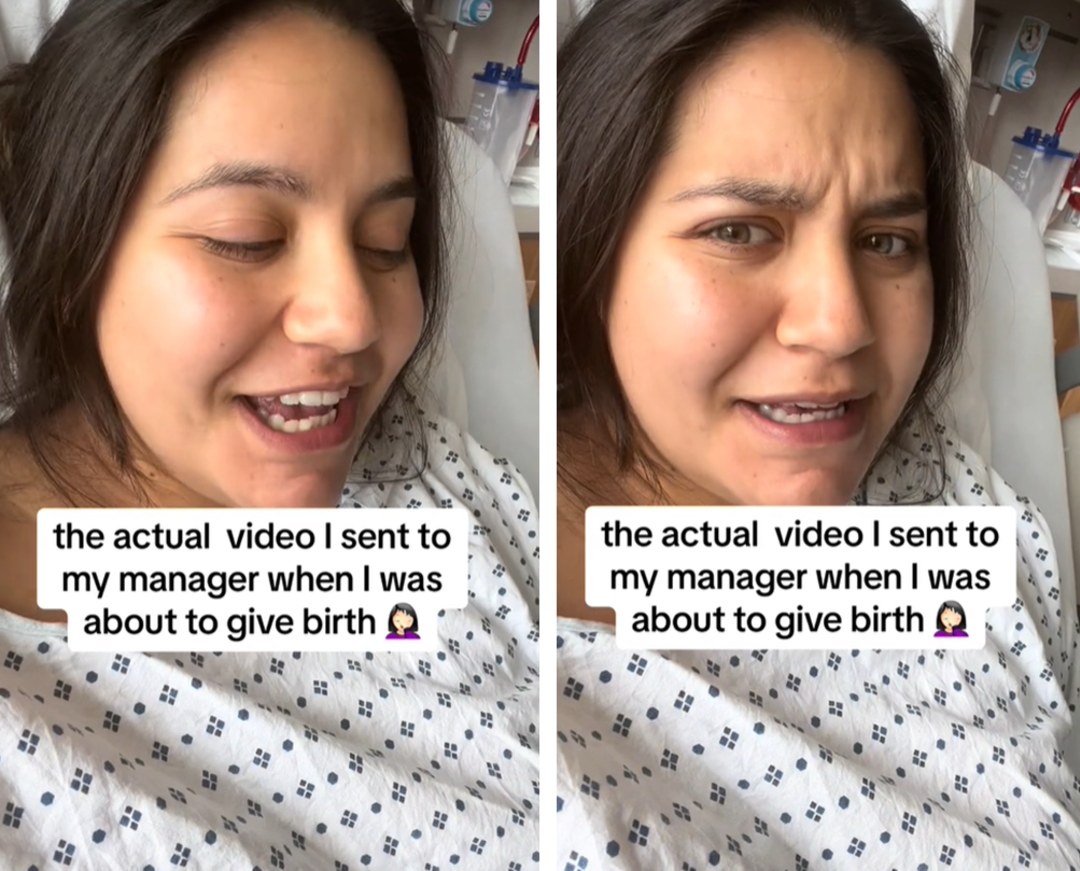 Kadının doğum sırasında patronuna g&ouml;nderdiği video sosyal medyada g&uuml;ndem yarattı! "Bazı e-postaları falan toparlayacağım"