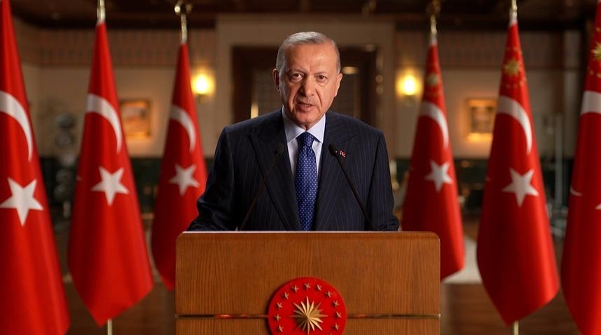 Cumhurbaşkanı Erdoğan, THY Yönetim Zirvesi'ne video mesaj gönderdi: 'Ekonomimize katkısı 56 milyar dolar'