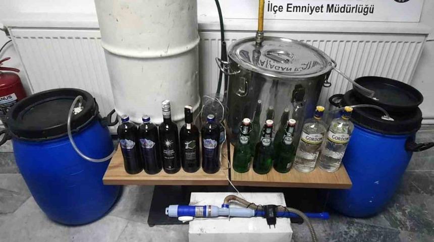 Yatağan’da kaçak alkol üretime operasyon
