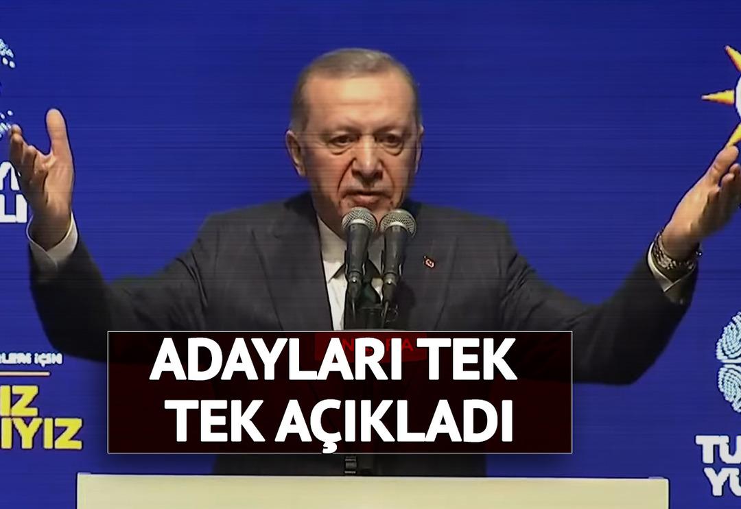 AK Parti'nin belediye başkanı aday listesi! 48'i daha a&ccedil;ıklandı! Sayı 74 oldu... Erdoğan k&uuml;rs&uuml;ye tek tek &ccedil;ağırdı
