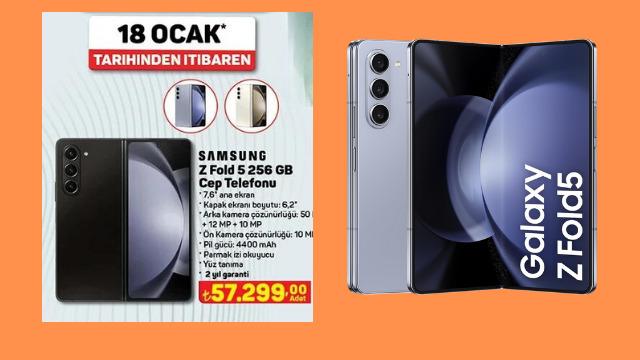Teknoloji tutkunlarının radarına giren A101 Aldın Aldın Kataloğu'ndaki Samsung Galaxy Z Fold5'i inceledik