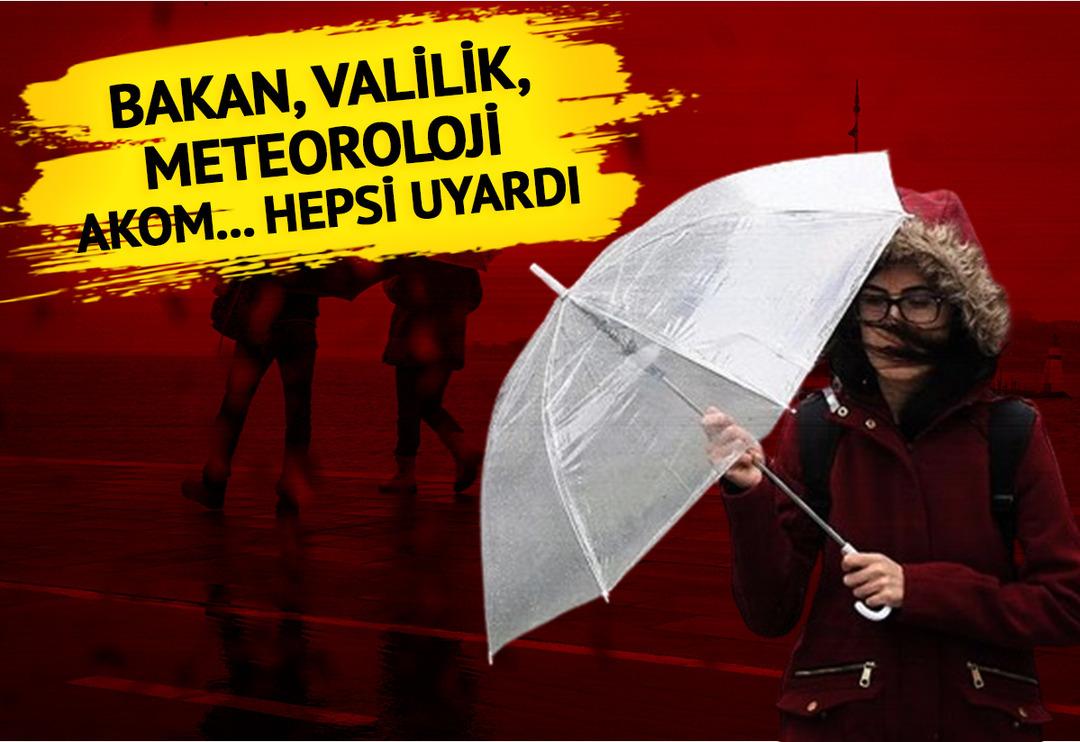 Hava sıcaklıkları sert d&uuml;ş&uuml;yor! Meteoroloji ve Valilik uyardı, Bakan il il a&ccedil;ıkladı, AKOM saat verdi... İstanbullular dikkat 