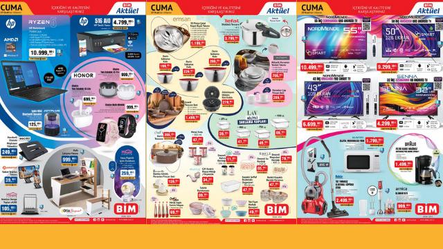 Notebook, akıllı saat, kahve makinesi ve dahası! 19 Ocak BİM Aktüel Kataloğu indirimli ürünleri