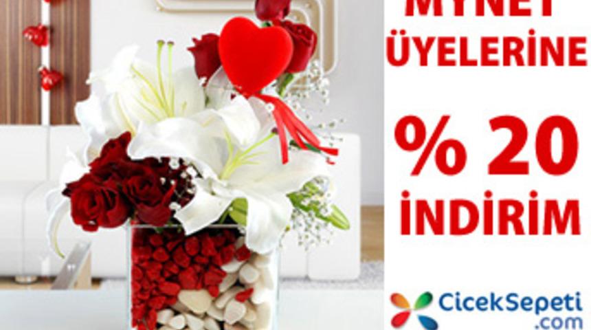 &Ccedil;i&ccedil;ek Sepeti'nden Mynet &uuml;yelerine indirim