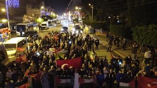 Hatay'da teröre tepki Gazze'ye destek yürüyüşü düzenlendi