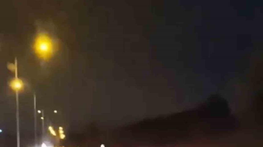 Bursa’da domuz sürüsü ana yola atladı