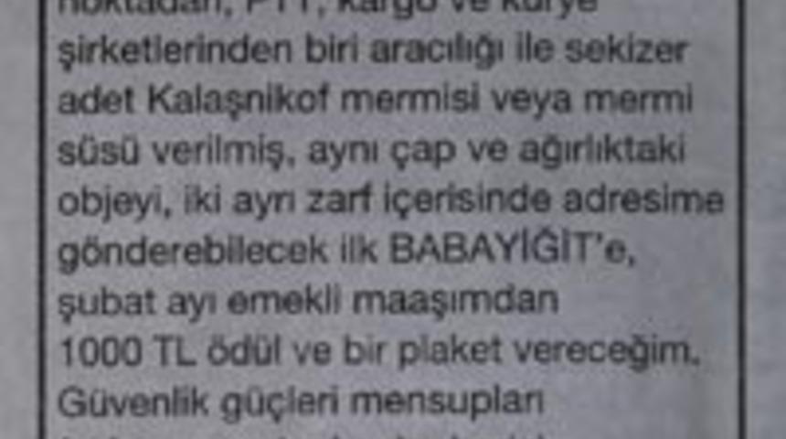 Bir babayiğit arıyor