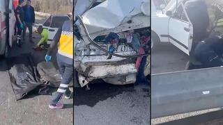 TEM'de korkunç kaza! 3 ölü, 1 yaralı