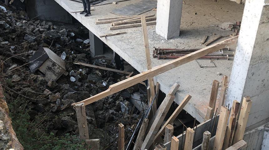 Üsküdar'da taş duvar çöktü! 3 işçi yaralandı