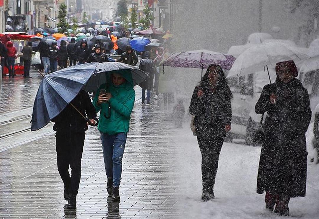 Meteoroloji'den 9 il i&ccedil;in uyarı! İstanbul, Bursa... '24 saatte 17 derecelik sıcaklık farkı' Kuvvetli yağış ve kar! Son dakika 20 - 24 Ocak hava durumu