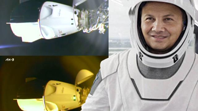 Türkiye'nin heyecanla beklediği anlar! Alper Gezeravcı'nın da içinde bulunduğu Dragon uzay aracının, Uluslararası Uzay İstasyonu'na kenetlendiği anlarda güneş doğdu