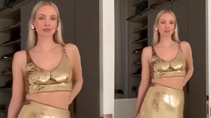 Demet Akalın Leonie Hanne'nin giydiği kıyafeti giyince... "Hiç olmamış ya"