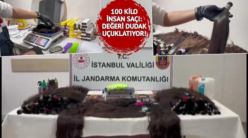 Esenyurt'ta 100 kilo insan saçı ele geçirildi! Değeri dudak uçuklatıyor