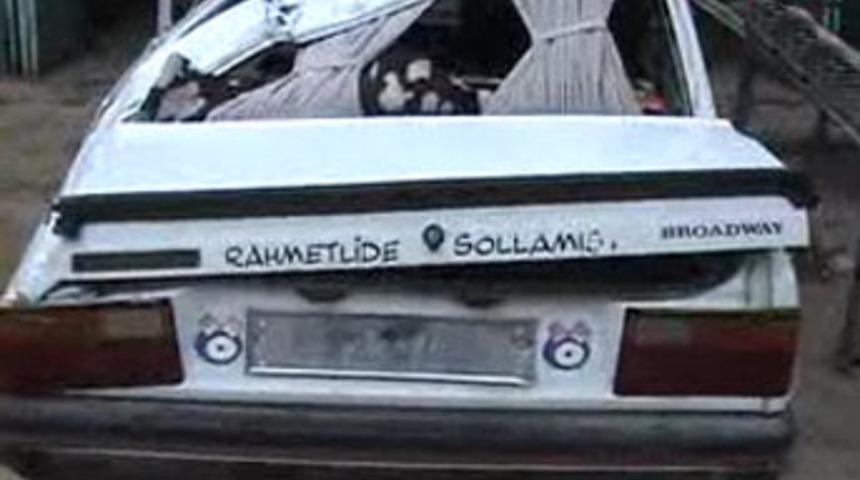 İ&ccedil;inde sıkıştığı ara&ccedil;la kaportacıya gitti