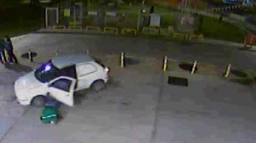 Benzinlikte filmleri aratmayan operasyon