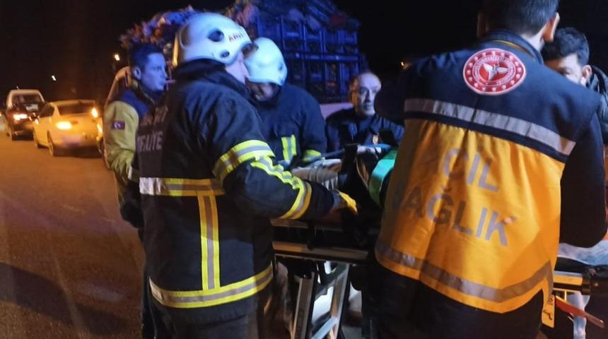 Hatay’da kontrolden çıkan araç bahçeye uçtu: 6 yaralı