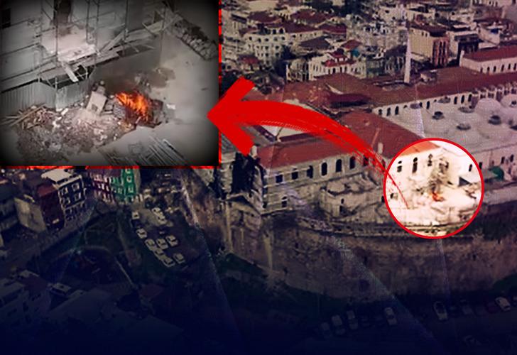 Marmara Üniversitesi'nden İstanbul semalarına dumanlar yükseldi: Tarihi binanın restorasyonunda riskli anlar