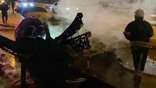 Seyir halindeki otomobil alev alev yandı!