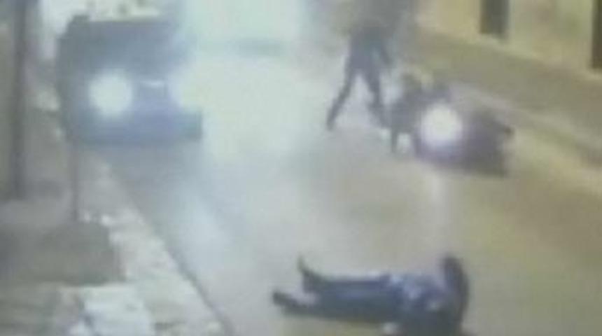 Polise &ccedil;arptı, ka&ccedil;tı