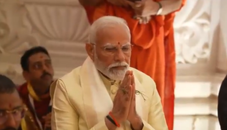 Hindistan Başbakanı Narendra Modi, Babür Camisi'nin yerine inşa edilen tapınağı açtı! Törene on binler katıldı... Gözyaşları sel oldu G3