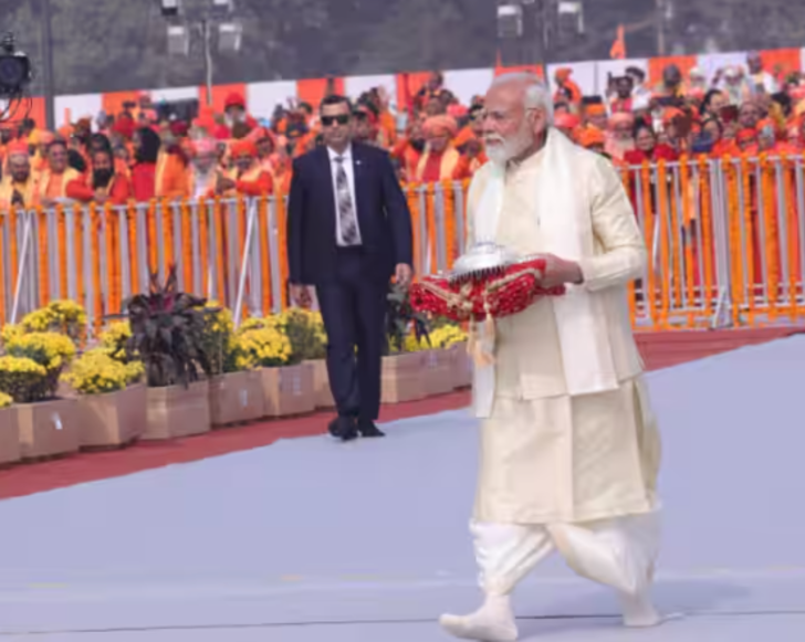 Hindistan Başbakanı Narendra Modi, Babür Camisi'nin yerine inşa edilen tapınağı açtı! Törene on binler katıldı... Gözyaşları sel oldu G5