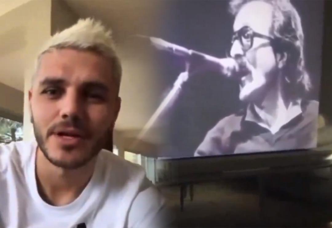 Icardi 'Aşkın Olayım'dan sonra Cem Karaca performansı olay oldu! 'Bekle beni' şarkısını s&ouml;yledi sosyal medya &ccedil;alkalandı