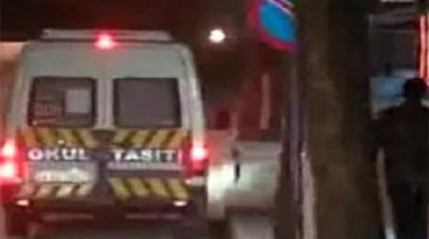 Okul servisine fuhuş baskını