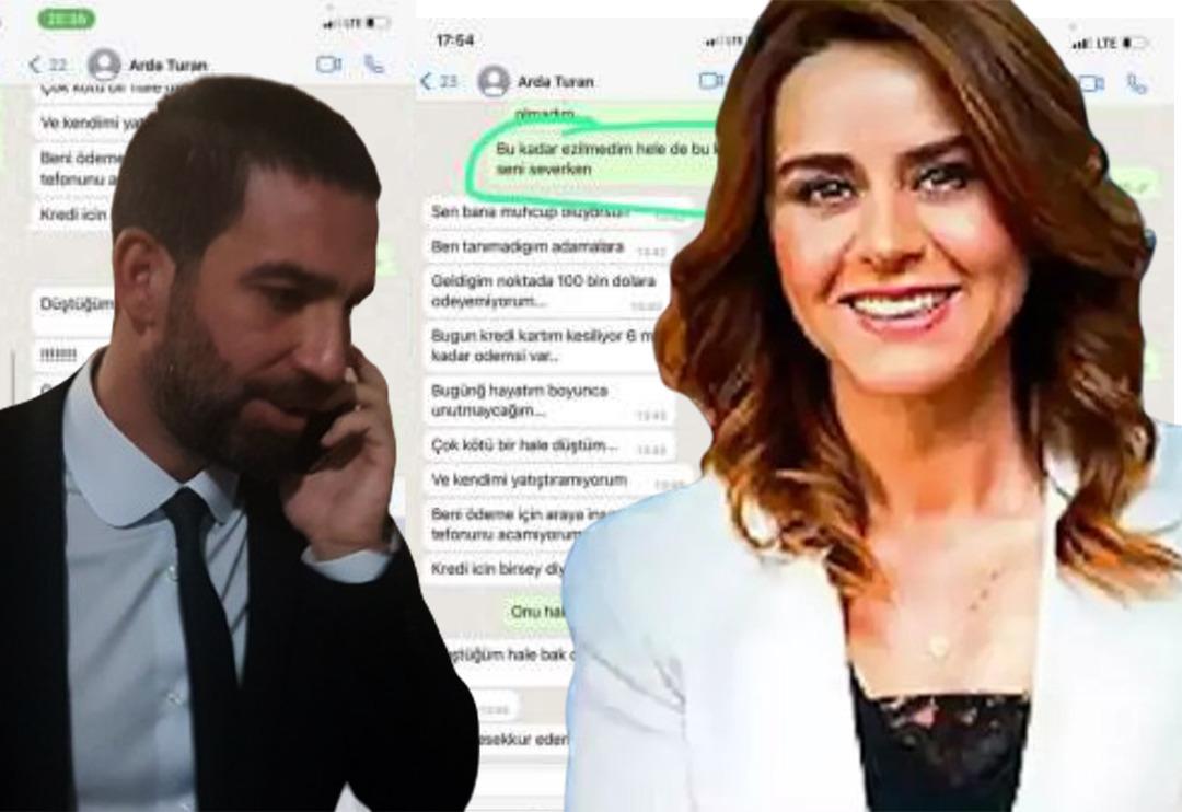 Bilirkişi raporu ortaya &ccedil;ıktı, Se&ccedil;il Erzan'ın Arda Turan ile mesajları da o raporda yer aldı! "Tefeciye gideyim, sinir hastası oldum"