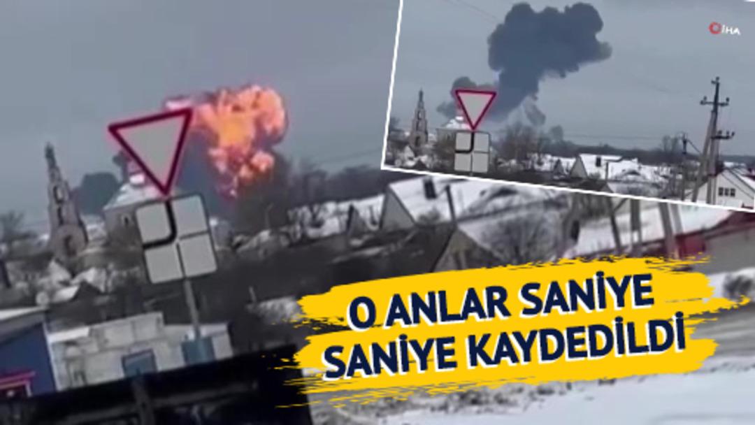 65 Ukraynalı esiri taşıyan Rus savaş u&ccedil;ağı d&uuml;şt&uuml;! Yere &ccedil;akılma anı kamerada... Ukrayna'dan flaş iddia!