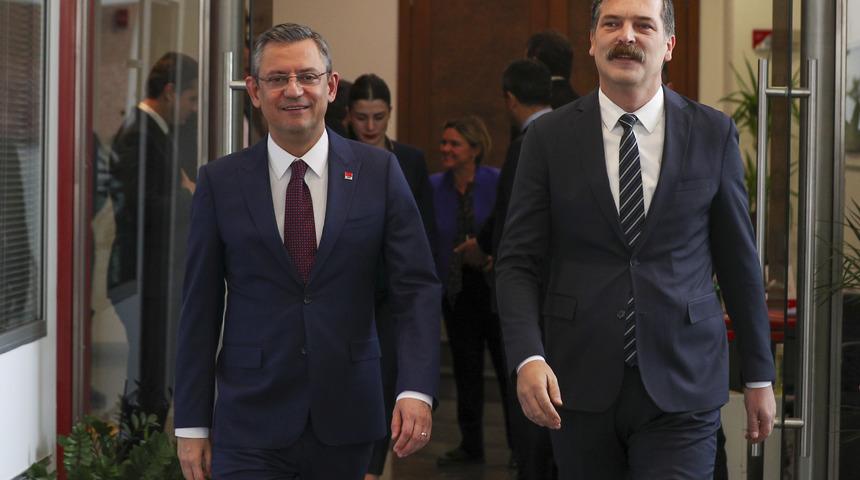 CHP lideri Özgür Özel, TİP Genel Başkanı Erkan Baş ile görüştü