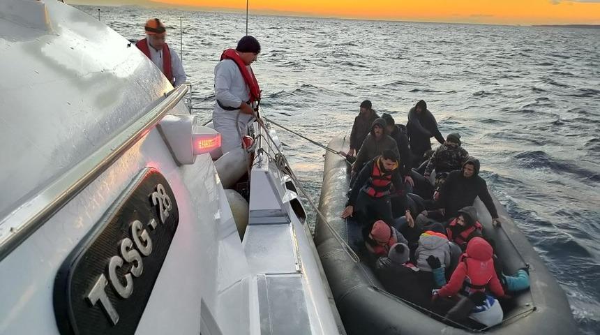 Çanakkale'deki operasyonlarda 32 düzensiz göçmen yakalandı