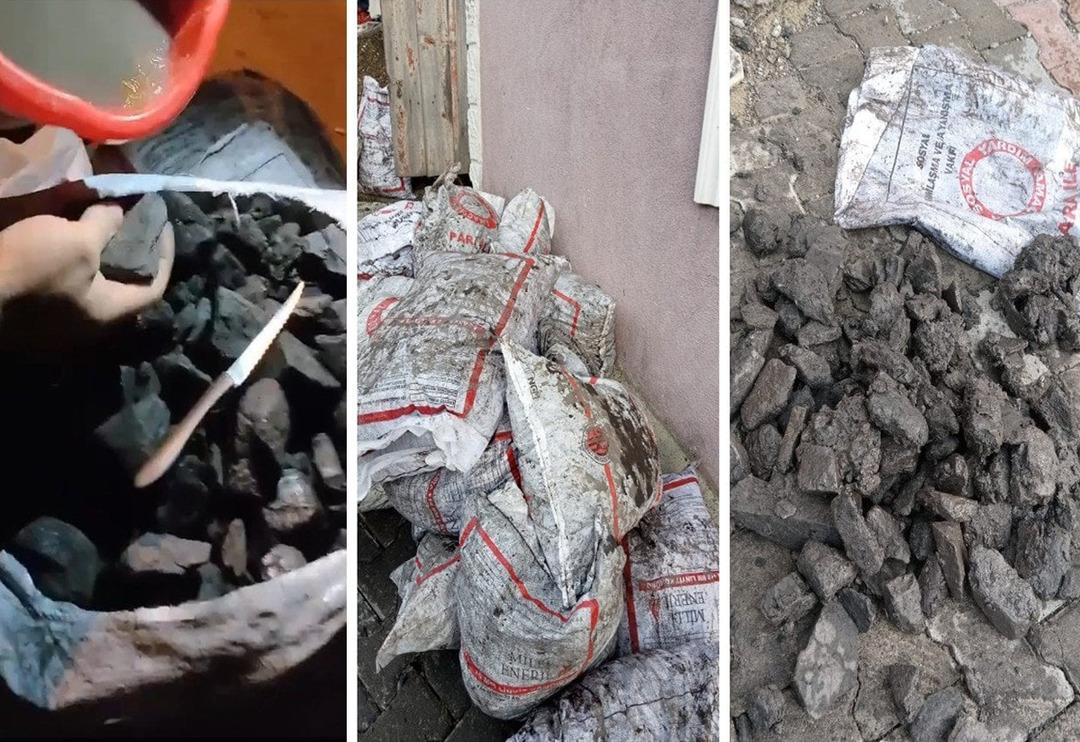 Yardım olarak k&ouml;m&uuml;r dağıttılar &lsquo;taş&rsquo; &ccedil;ıktı! Sosyal medyadan tepki yağdı: &lsquo;Şu rezilliğe bakın! Valimize sesleniyoruz&rsquo;