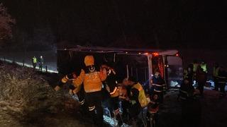 Kastamonu'da yolcu otobüsünün devrildiği kazada 4 kişi öldü