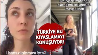 Sosyal medya bu iki videoyu konuşuyor! Biri mühendis diğeri bankacı iki kadın anlattı herkes aynı yorumu yaptı: 'Okuyanın amele olduğu tek ülkeyiz'