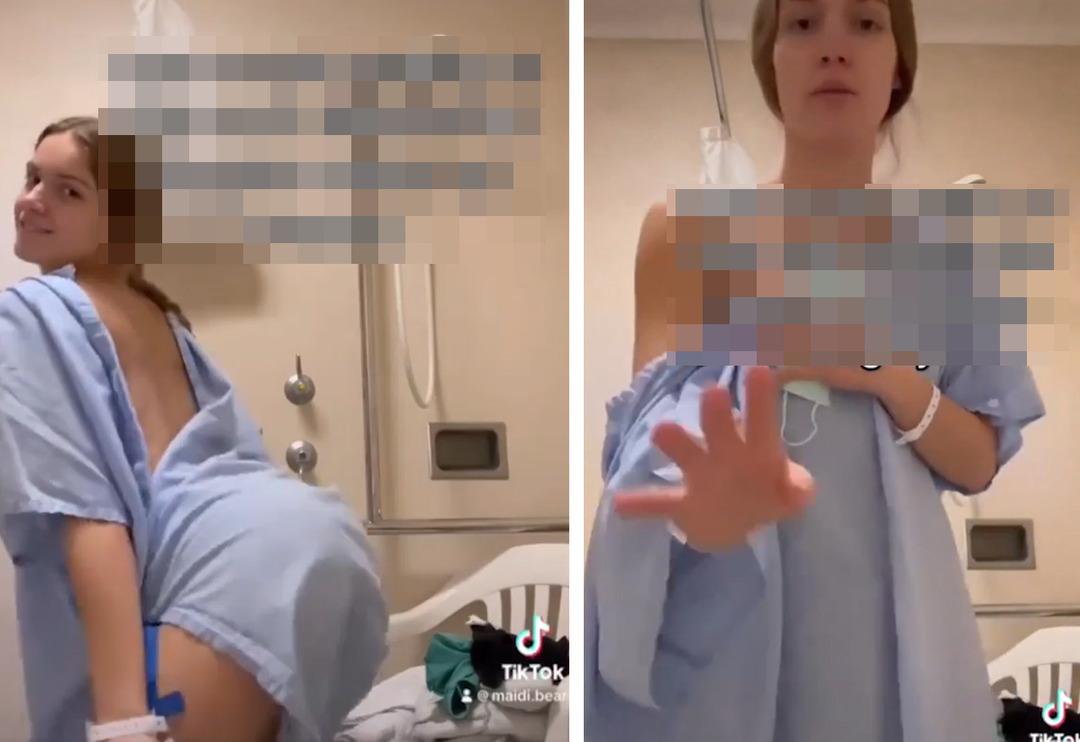 Hastane odasında dans videosu &ccedil;ekerken doktora yakalandı! Gen&ccedil; kadının utanga&ccedil; tavrı sosyal medyada &ccedil;ok konuşuldu