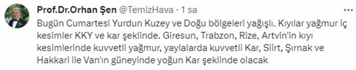 İstanbul'da kar yağacak mı? Meteoroloji'den 26 il için uyarı! Kuvvetli yağmur ve yoğun kar... Son dakika 27 - 31 Ocak hava durumu G1