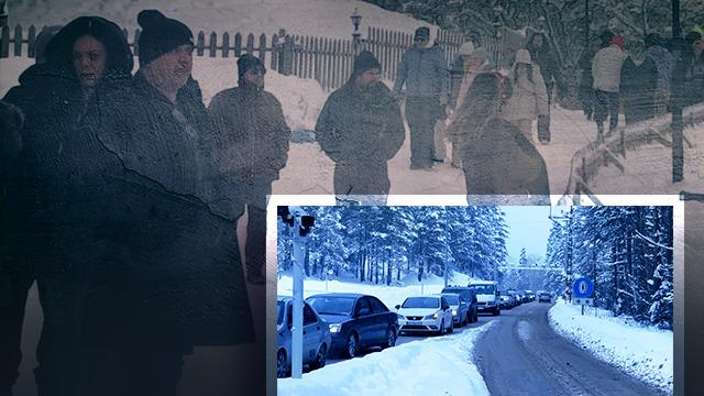 Abant ve Gölcük'te yarıyıl tatili yoğunluğu! Kilometrelerce araç kuyruğu oluştu