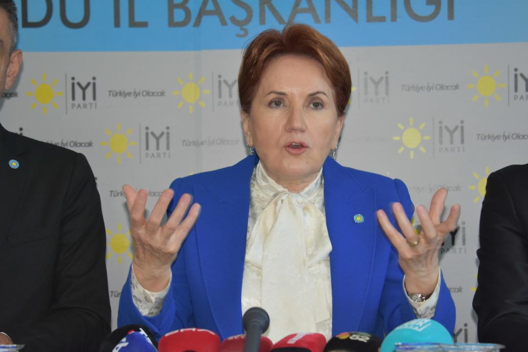 Akşener, hapsini isteyenlere sert &ccedil;ıktı! "Buradan ilan ediyorum" diyerek tepki g&ouml;sterdi: Bunların t&uuml;m&uuml; namert