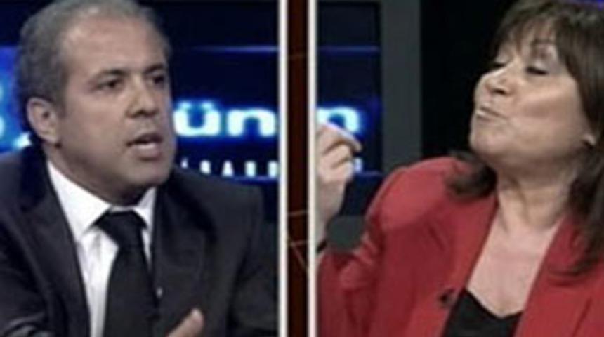 Ekranda y&uuml;z kızartan kavga