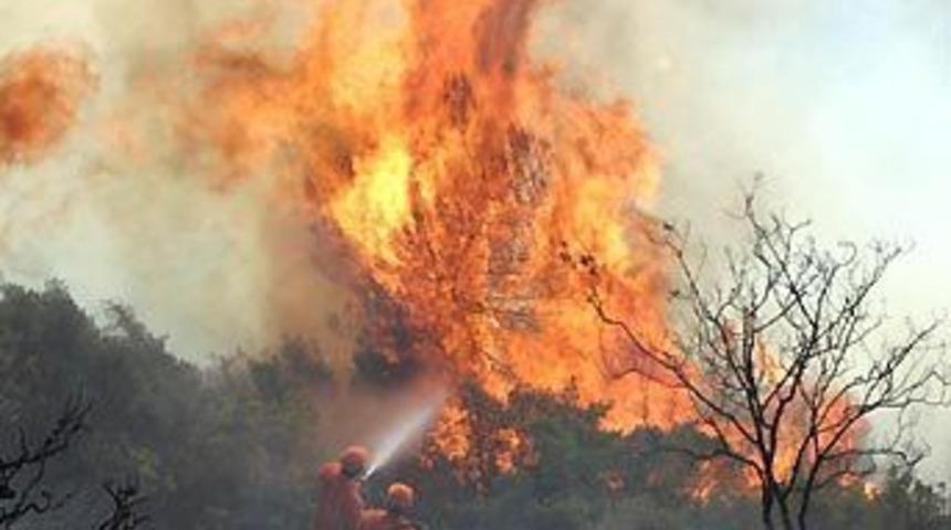 Marmaris'te orman yangını &ccedil;ıktı
