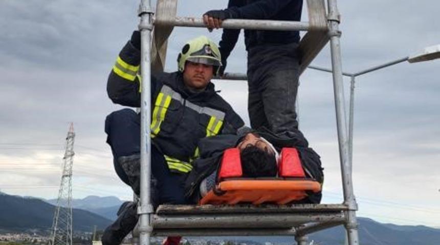 Antakya’da arıtma tesisi onarımında kaza: 1 yaralı