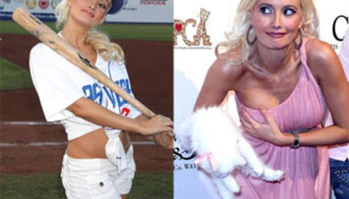 Playboy'un seksi modellerinden Holly Madison bir gösteri müsabakasında...