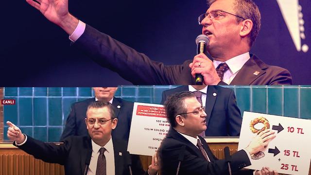 Kürsüye elindeki tablolarla geldi, çay ve hesabı dikkat çekti! CHP lideri Özgür Özel'den dikkat çeken iddia: Tayyip beyin sinirli telefonu ile geri çektiler