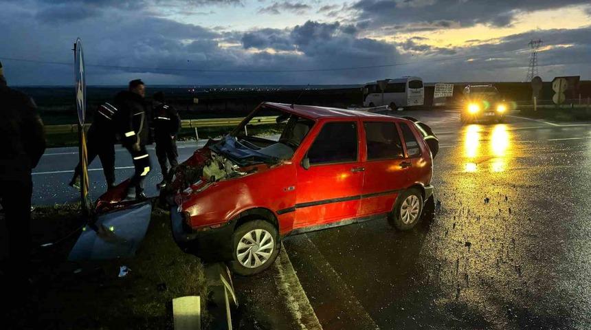 Lüleburgaz’da trafik kazası: 1 yaralı