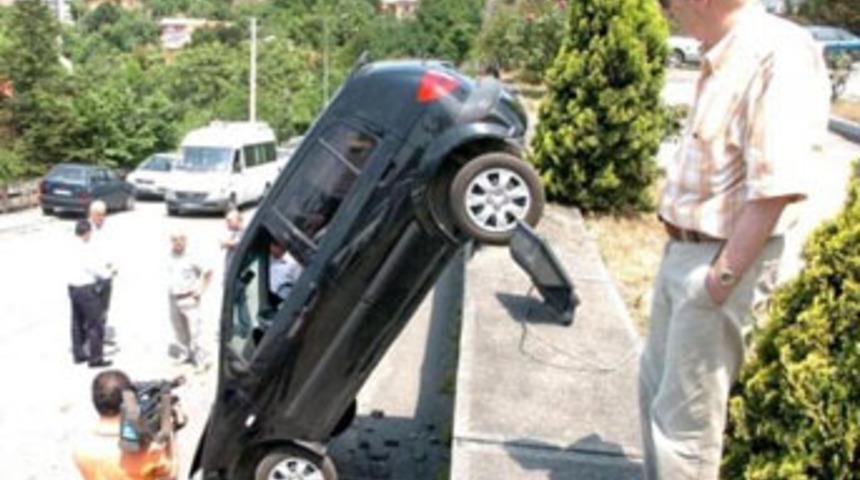 Fren yerine gaza basınca