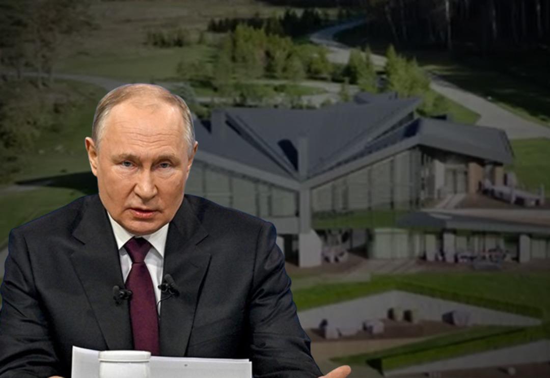  Putin'in gizli evi ortaya &ccedil;ıktı! Karayolu ulaşımı bulunmayan ev sınıra 30 kilometre uzaklıkta