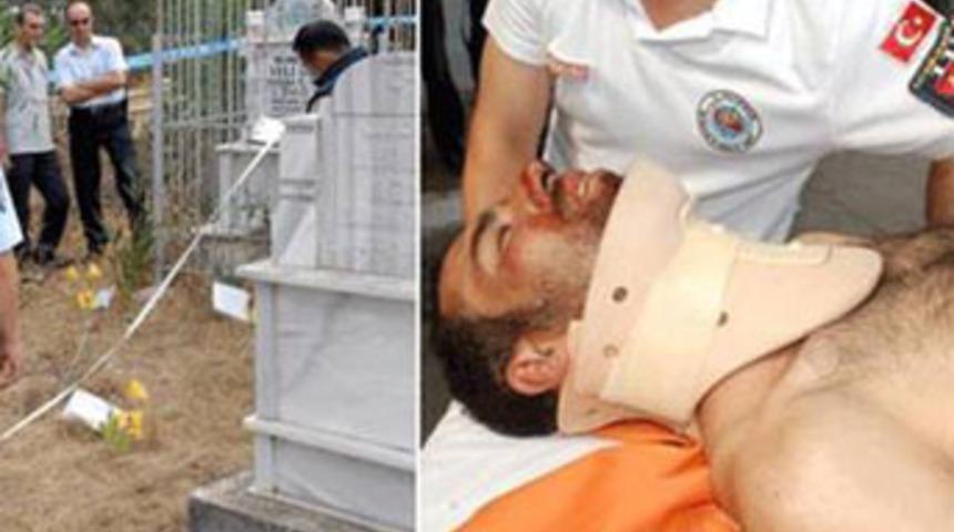 Mezarlıkta kelep&ccedil;eli dehşet