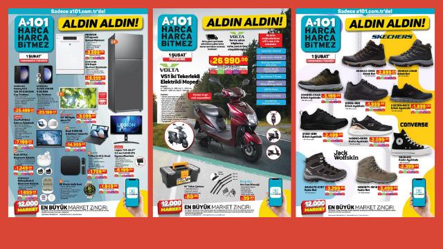 A101'e Jack Wolfskin ayakkabı, Samsung telefon, Xiaomi akıllı saat geliyor! 1 Şubat A101 Aldın Aldın Kataloğu burada