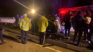 Tokat'ta halı saha maçından dönerken kaza yapan 5 kişi yaralandı