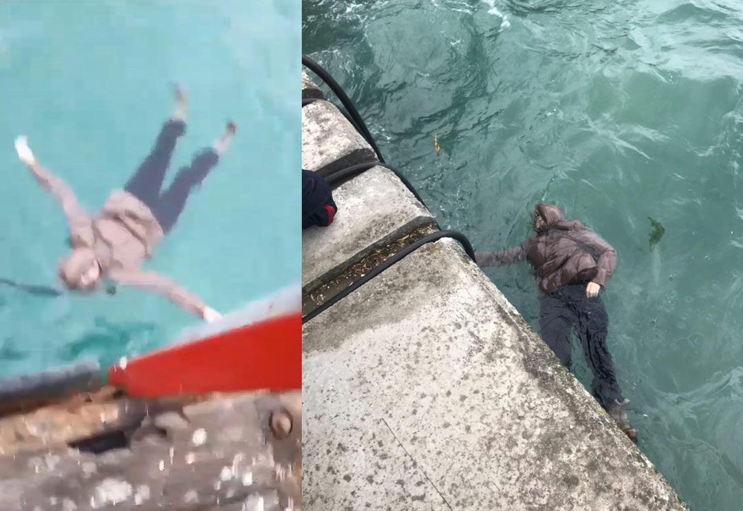 Halat uzattılar, tutmak istemedi! Herkesin g&ouml;z&uuml; &ouml;n&uuml;nde korkun&ccedil; olay... Kendini boğazın serin sularına bıraktı
